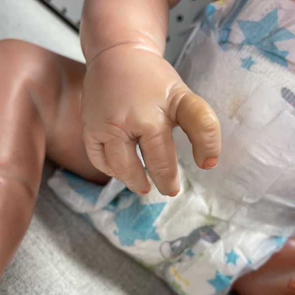 Anatomically Correct Newborn Girl With Tree Costume Pre Owned Condition - Picture 3 of 8